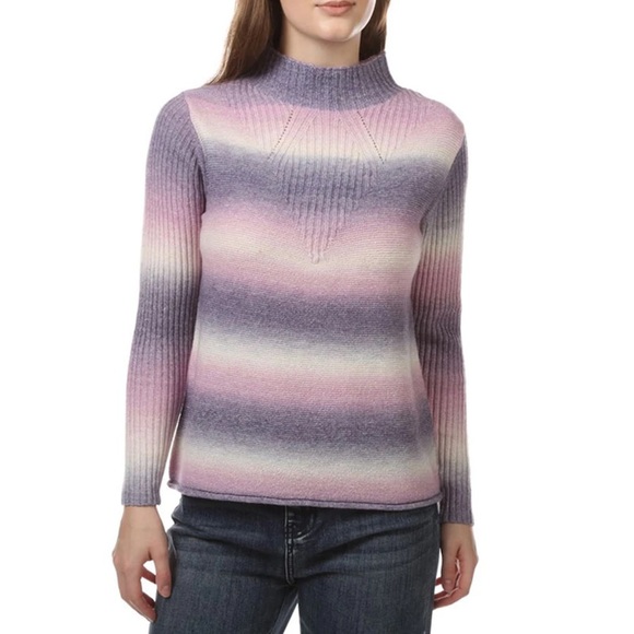 ABSOLUTELY BRAND NEW NEVER WORN beautiful pink and purple mock neck sweater - Picture 5 of 5